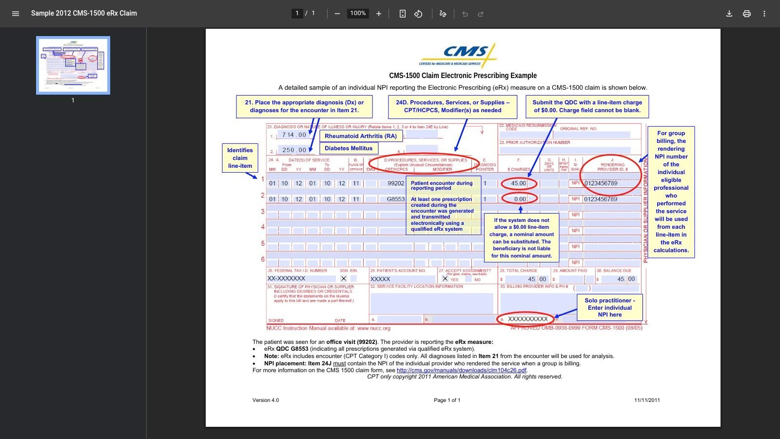 Example 2: Mental Health, Telehealth Therapy Session (Modifier 95)